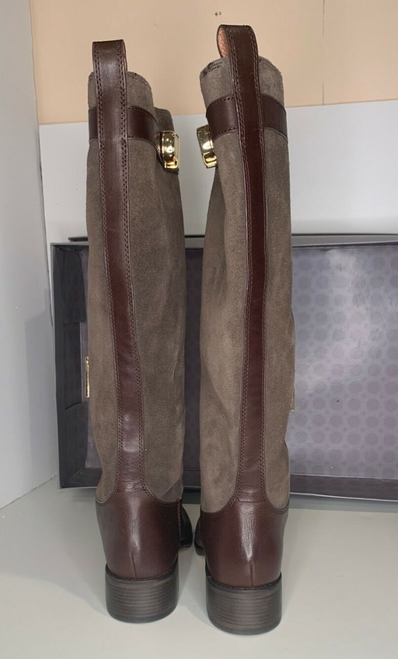 Louise et Cie LO-YVON Suede Knee High Boots Womens 9 Brown Block Heel NEW - Picture 3 of 11